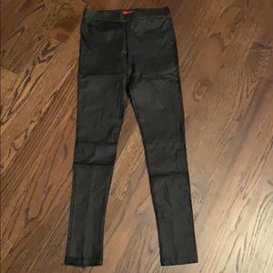 RED Saks fifth Avenue Black Faux Leather Leggings